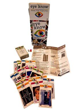 Eye Know Trivia For Your Eyes Card Game Family Party Cardinal Games Complete 12+